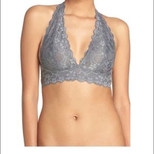 Free People Lace Halter Bralette